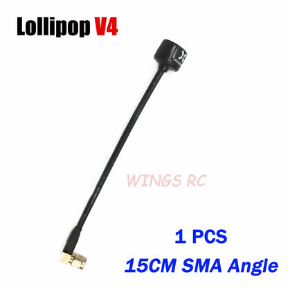 Antenna Lollipop 4 V4 FPV Antenna 5.8G 2.6Dbi Stubby RHCP SMA RPSMA UFL Straight/Angle MMCX 7.2G for FPV RC Racing Drone
