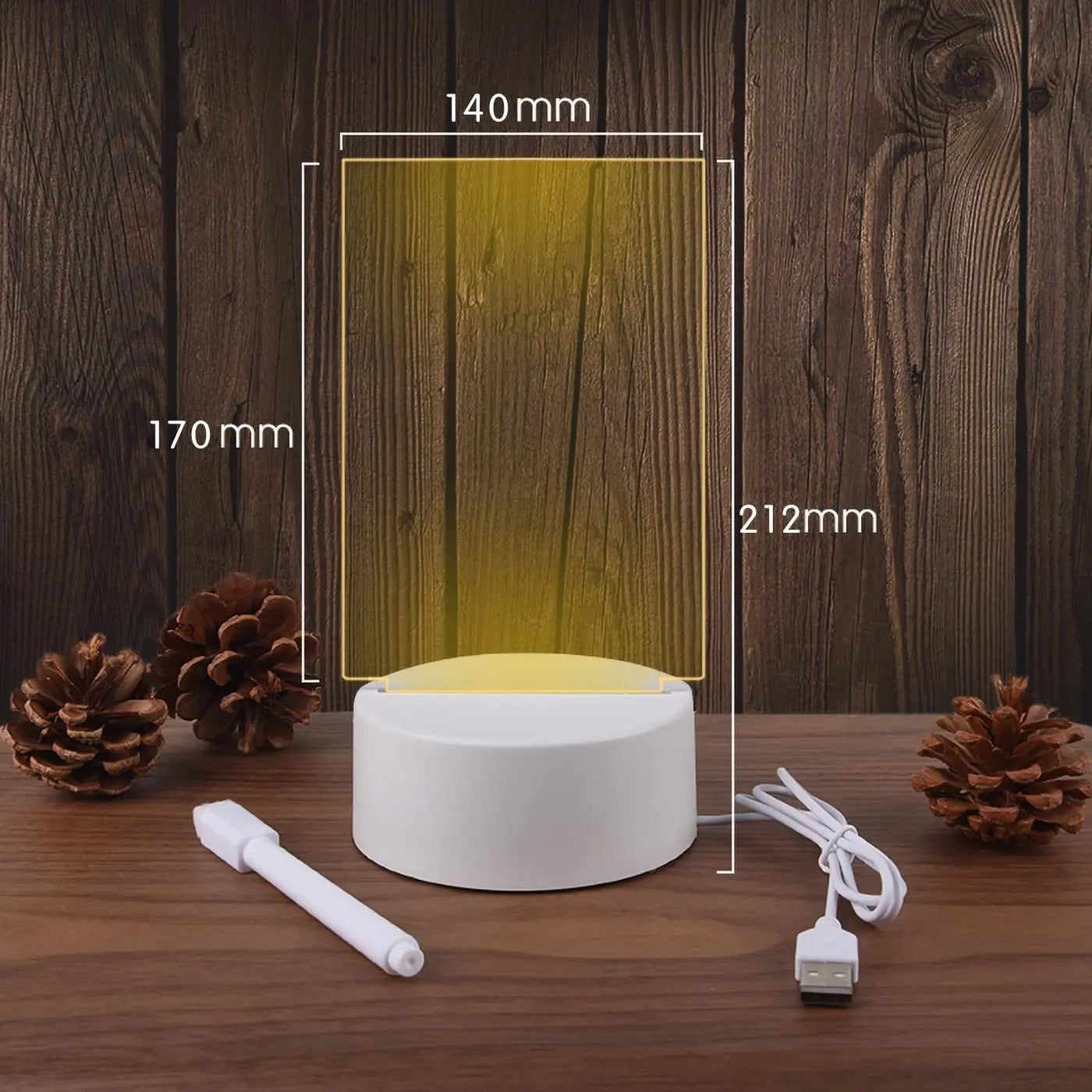 Note Board Creative Led Night Light USB Message Board Holiday Light with Pen Gift for Children Girlfriend Decoration Night Lamp