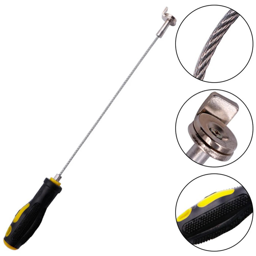 Oil Drain Plug Removal Tool Magnetic Oil Plug Remover Wrench anti Scald Auto Car Oil Drain Wrench Automobile Repair Maintenance