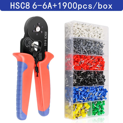 Crimping Pliers Ferrule Sleeves Tubular Terminal Tools HSC8 6-4A/6-6A/16-6 Wire Crimper Household Electrical Sets