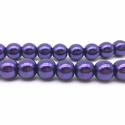 NEW 4/6/8/10Mm round Beads Loose Glass Pearl Spacer Charm Beads for Jewelry Making Diy Handmade Bracelet Accessories
