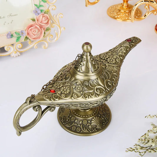 Arab Mythology "One Thousand and One Nights" Magic Lamp Wishing Light Retro Toys Home Decoration Ornaments Stage Props