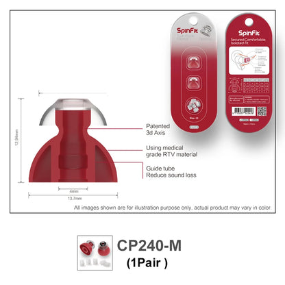 Spinfit CP100 CP800 CP240 In-Ear Ear Tips Silicone Case for Fiio DUNU KZ Hidizs Moondrop Earphone