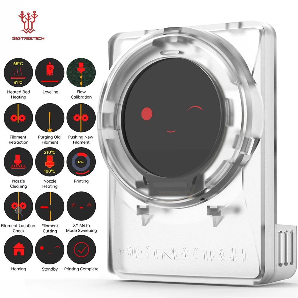 Panda Knomi Display Screen Customize UI OTA Firmware Real-Time Updates for Bambu Lab P1 A1 X1 A1 MINI Panda Branch