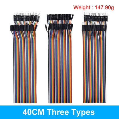 Dupont Line 10CM 20CM 30CM 40Pin Male to Male + Male to Female and Female to Female Jumper Wire Dupont Cable for Arduino