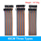 Dupont Line 10CM 20CM 30CM 40Pin Male to Male + Male to Female and Female to Female Jumper Wire Dupont Cable for Arduino