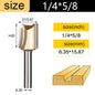 Straight Router Bits 1/2 1/4 Shank Double Flute Plunge Milling Cutter Carbide Tipped Woodworking Trimming Slotting Tool