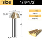 Core Box round Cove Nose Bit Tungsten Carbide CNC Woodworking Groove Tools Router Bits for Wood 1/2 1/4 Shank Milling Cutter