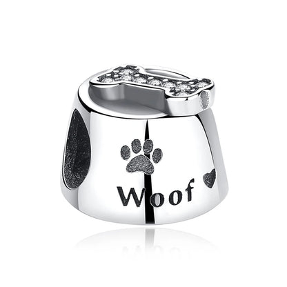 Original 925 Sterling Silver Charm Bead Love Dog Cat Paw Panda Firefly Pendant Charms Fit Bracelets Necklaces Women Jewelry