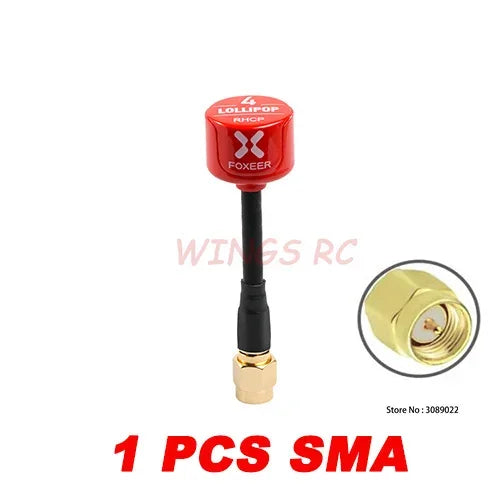Antenna Lollipop 4 V4 FPV Antenna 5.8G 2.6Dbi Stubby RHCP SMA RPSMA UFL Straight/Angle MMCX 7.2G for FPV RC Racing Drone
