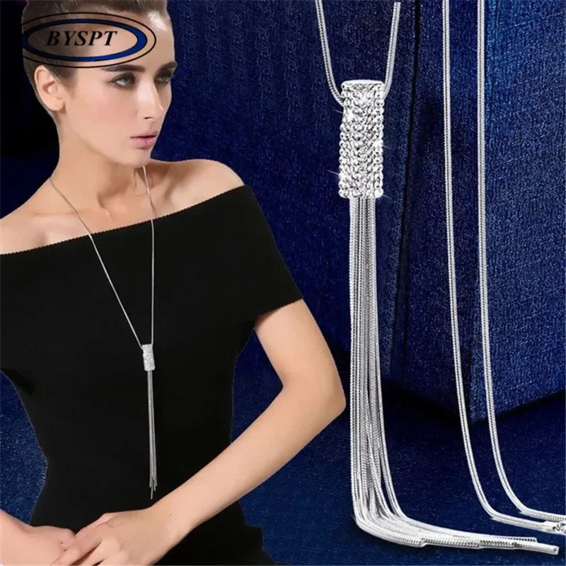 Imitation Pearl Necklaces Retro Popular Vintage Leaf Collar Statement Necklace Long Jewelry for Women