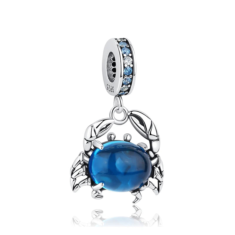 Original 925 Sterling Silver Charm Bead Love Dog Cat Paw Panda Firefly Pendant Charms Fit Bracelets Necklaces Women Jewelry