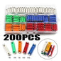 200PCS GBC European Automotive Fuse Set 5/8/10/16/30AMP 6Mm Continental Car Blade Bakelite Auto Classic Car Fuse