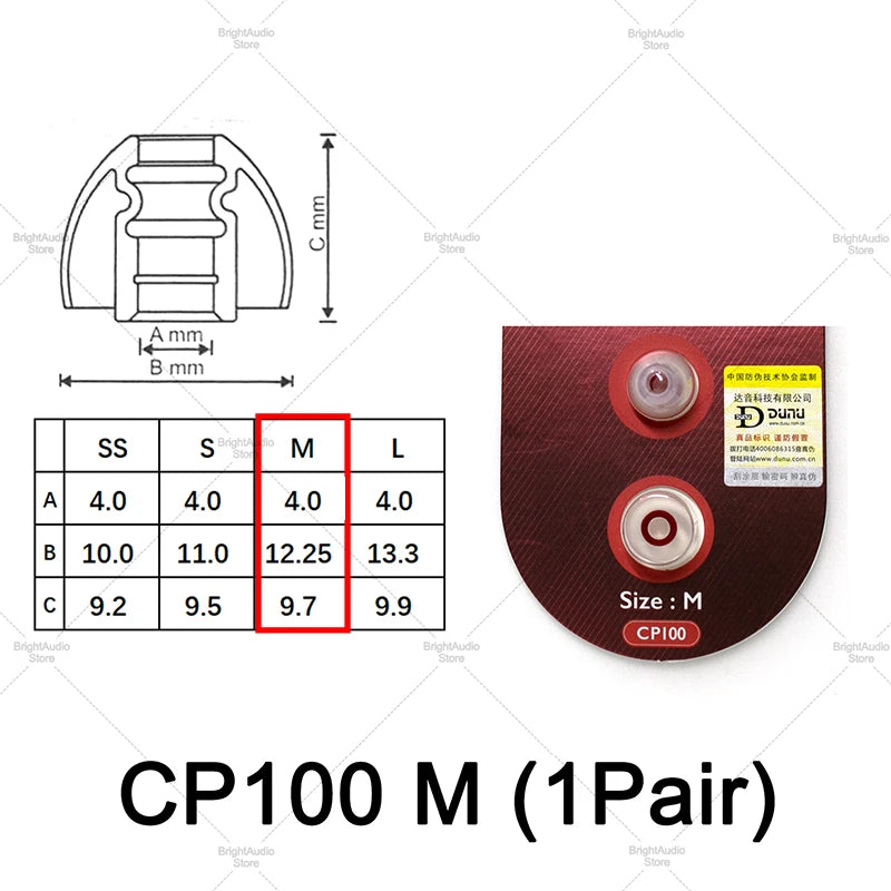 Spinfit CP100 CP800 CP240 In-Ear Ear Tips Silicone Case for Fiio DUNU KZ Hidizs Moondrop Earphone