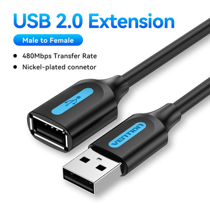 USB 3.0 Extension Cable USB 2.0 Cable USB Male to Female Data Cord for Smart TV PS4 Xbox One PC USB 3.0 Extension Cable