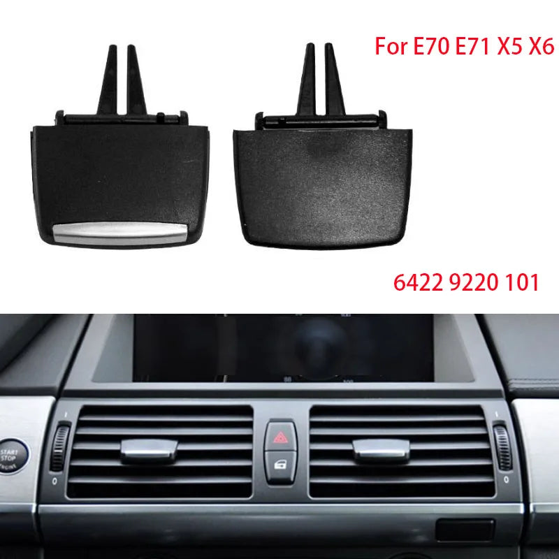 For BMW X5 X6 E70 E71 Air Conditioning Vent Toggle Piece Outlet Card Pad Clip Repair Bag Wind Direction Adjustment Plectrum Knob