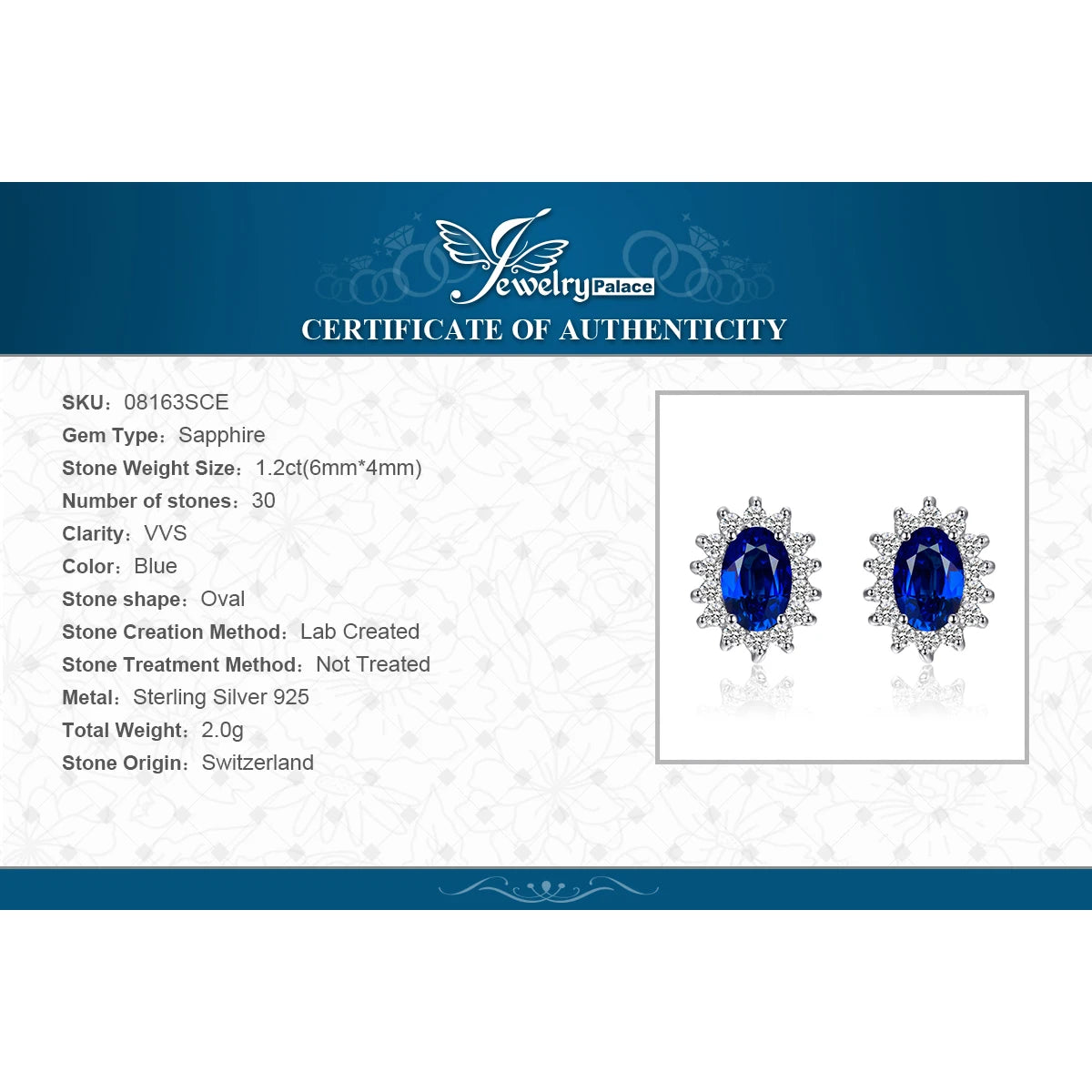 Created Blue Sapphire Ruby 925 Sterling Silver Stud Earrings Natural Amethyst Garnet Peridot Topaz Princess Diana