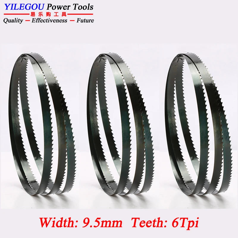 3Pcs 8" 9" 10" Band Saw Blades. 1400 1425 1570 1750Mm Woodworking Bandsaw Blade 6, 14Tpi Cutting Curve. 3 6.35 9.5Mm Saw Blades