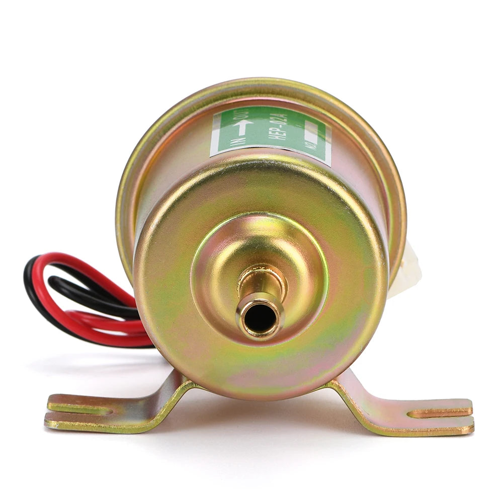 New 12V 24V Electric Fuel Pump Low Pressure Bolt Fixing Wire Diesel Petrol HEP-02A for Car Carburetor Motorcycle ATV