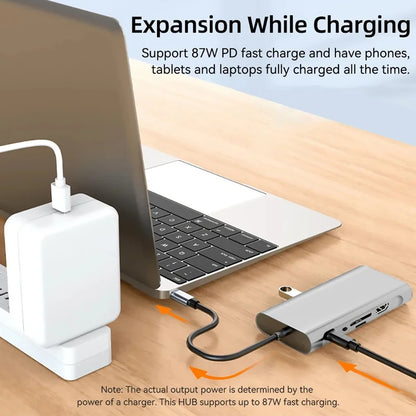 USB C HUB Type C Splitter Thunderbolt 3 Docking Station Laptop Adapter with for Macbook Air M1 Ipad Pro