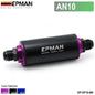 Universal 100 Micron 8.6MM Aluminum High Flow Fuel Inline Petrol Filter Car Truck EP-OF86