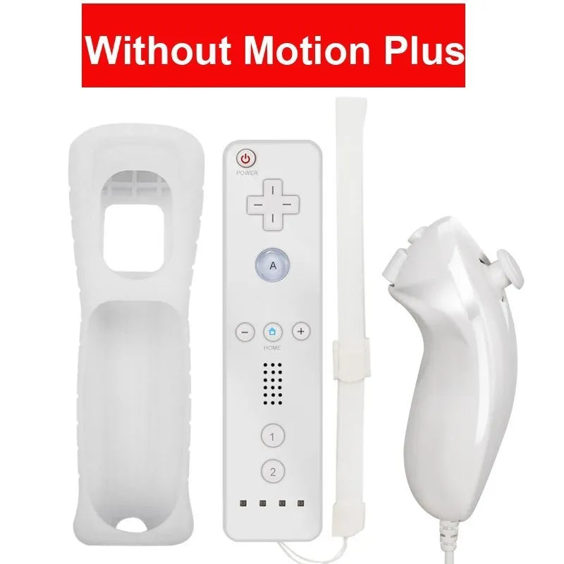 2 in 1 Controller for Nintendo Wii Console Wireless Gamepad Optional Motion plus Nunchuck Remote Joystick Video Game Accessories