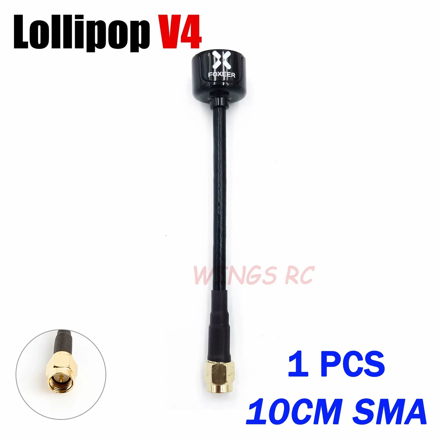 Antenna Lollipop 4 V4 FPV Antenna 5.8G 2.6Dbi Stubby RHCP SMA RPSMA UFL Straight/Angle MMCX 7.2G for FPV RC Racing Drone