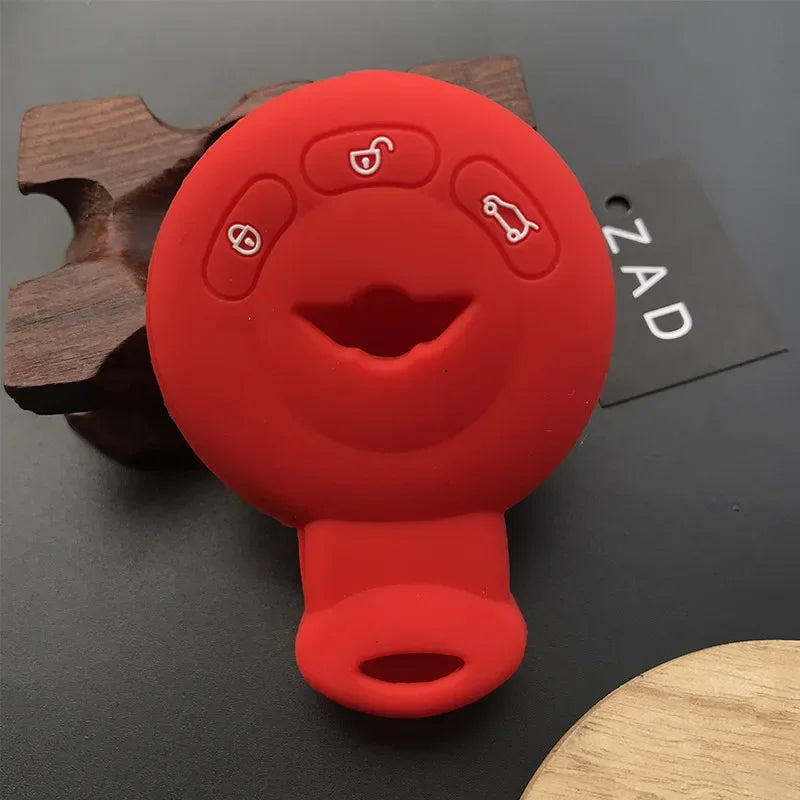 Silicone Car Key Case Cover Protector Set for Bmw Mini Cooper S Roadster R55 R56 R57 R58 R59 Remote Shell Holder Accessories