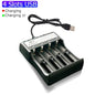 18650 Battery Charger 1/2/4 Slots Dual 18650 Charging 3.7V Rechargeable Lithium Battery USB Charger for 16340 14500 18650