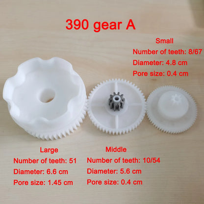 Children Electric Car Plastic Gear,550 Gearbox Gear for Electric Baby Cars,Kid'S Electric Vehicle Metal Gear for 390 Gearbox