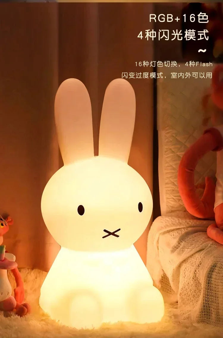 Night Light European Creative Children Cute Kawaii Bedroom Bedside Lamp Living Room Floor Atmosphere Light Toy Gift