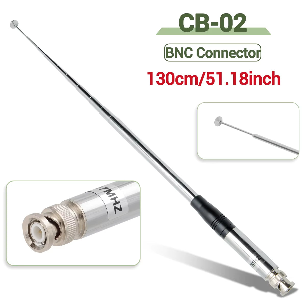 27Mhz Sma-Female/Sma-Male/Bnc Handheld Telescopic CB Antenna for Quansheng UV-K5 UV-K5(8) Baofeng UV-K61 Walkie Talkie