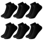 6 Pairs Breathable Men'S Socks Short Ankle Elastic Solid Color Mesh High Quality Business Unisex Sokken plus Size EU38-47