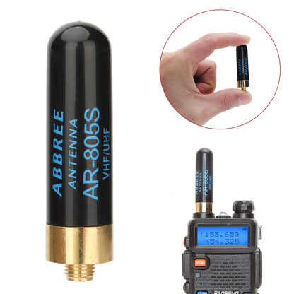 Mini Walkie Talkie Antenna AR-805S SMA- Female Dual Band High Gain Antenna for Baofeng BF-888S UV-5R UV-21 PRO Ham Radio
