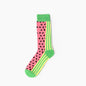 1 Pair Art Socks New Men Women Cotton Socks Couple Funny Socks Flower Bird Long Colorful Socks EUR39-44