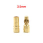 20Pcs/Lot 2.0Mm 3.0Mm 3.5Mm 4.0Mm 5.5Mm 6.0Mm 8.0MM Gold Bullet Banana Connector Plug for ESC Lipo RC Battery Plugs (10 Pair)