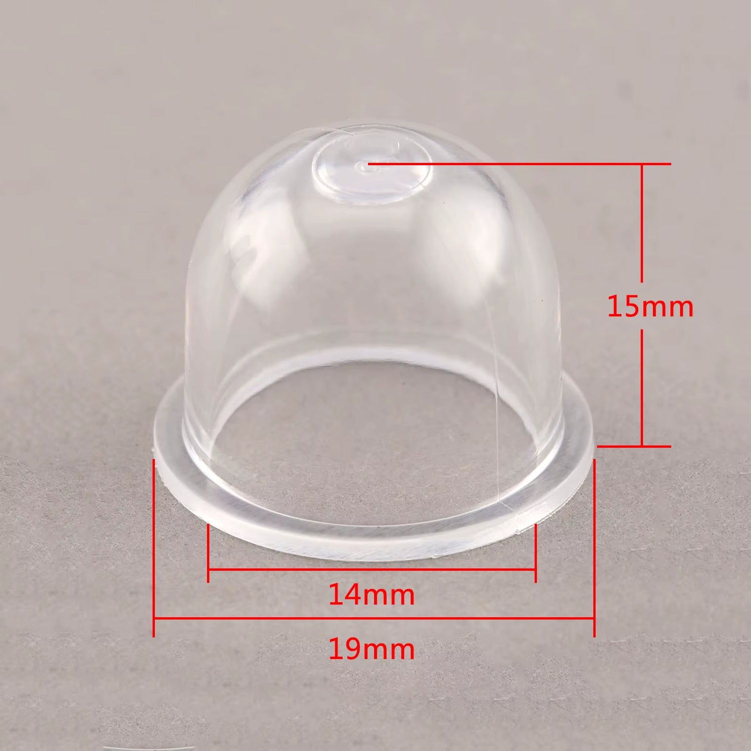 10Pcs 19Mm Carburetor Spare Parts Carb Primer Bulbs Cap Small Fuel Pump for Chainsaw Blower Trimmer Brushcutter OD*ID*H=19*14*15