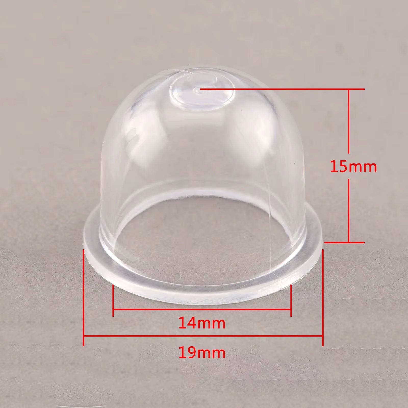 10Pcs 19Mm Carburetor Spare Parts Carb Primer Bulbs Cap Small Fuel Pump for Chainsaw Blower Trimmer Brushcutter OD*ID*H=19*14*15