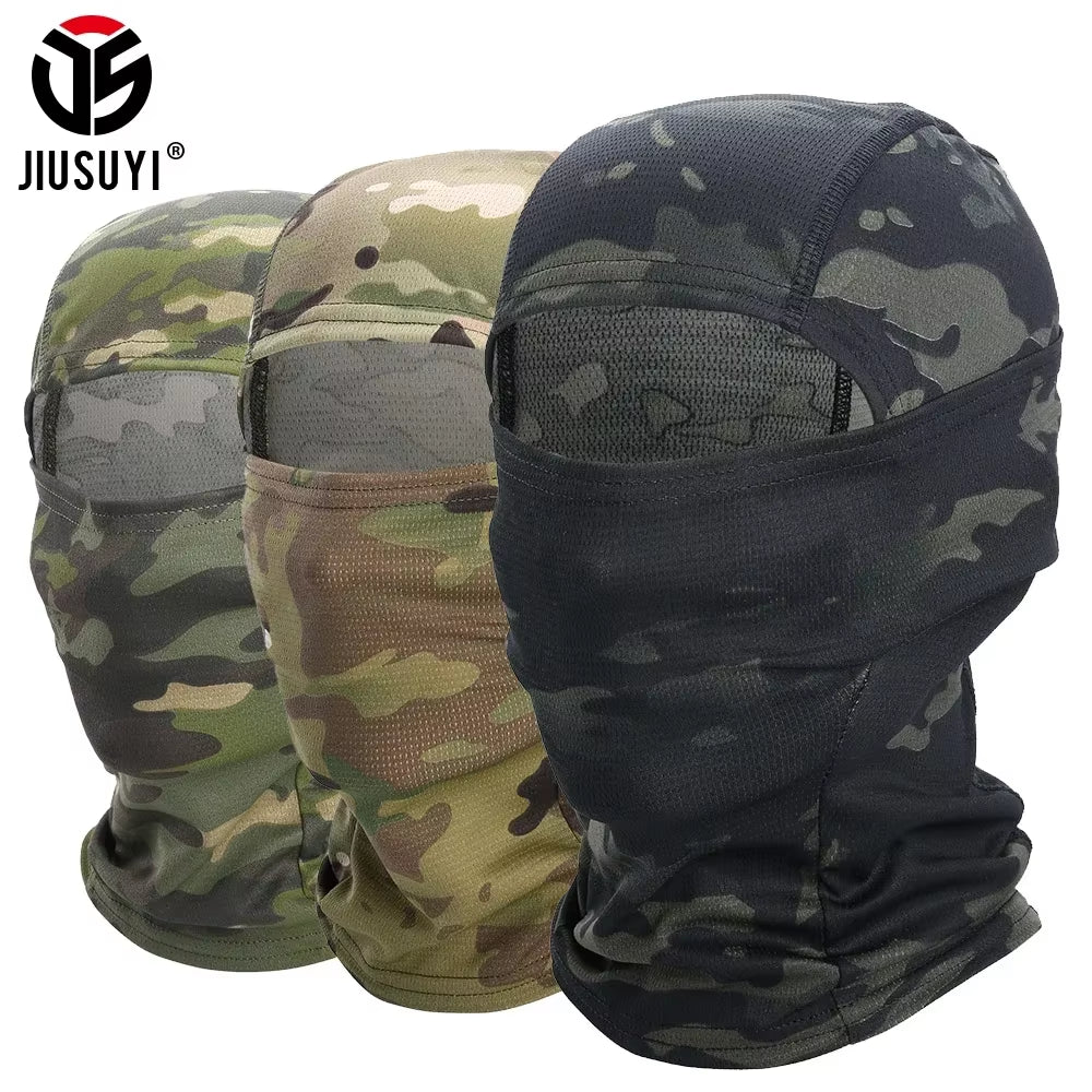 Camouflage Quick-Drying Mask Balaclava Outdoor Sport Bicycle Hood Hat Liner Full Face Cover Hiking Camping Hunting Fishing Men