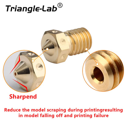 BRASS V6 Nozzle for 3D Printers Hotend 3D Printer Nozzle for TD6 DDE CHC KIT V6 Hotend Extruder Prusa I3 Mk3
