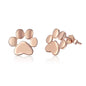 925 Sterling Silver Animal Paw Dog Cat Footprints Stud Earrings for Women Valentine'S Day Gift SCE407