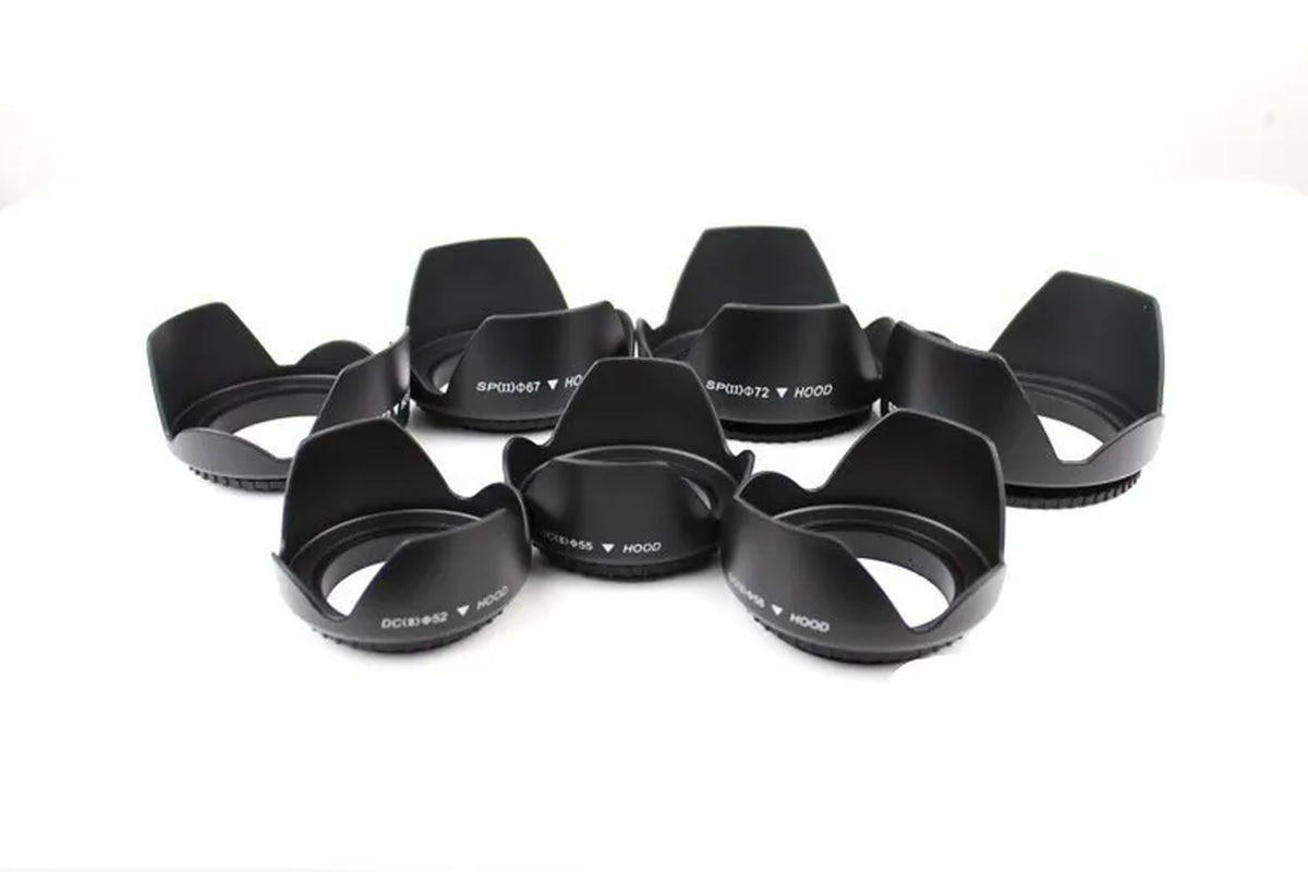 Universal Lens Hood 49Mm 52Mm 58Mm 55Mm 62Mm 67Mm 72Mm 77Mm 82Mm Screw-In Tulip Petal Flower Filter Thread Camera Lente Protect