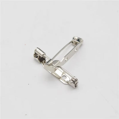 10Pcs 2.4Cm Length High Quality Safety Pin Brooch Base Back Bar Badge Holder Brooch Pins DIY Jewelry Finding