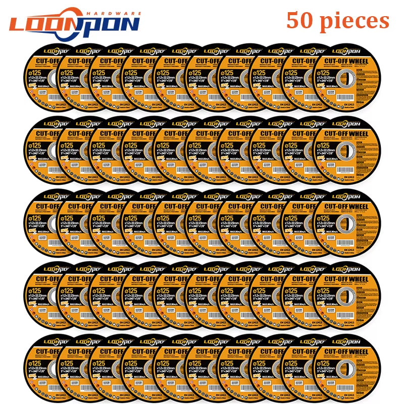 125Mm Cutting Disc Metal Cut off Wheel Angle Grinder Disc Slice Fiber Reinforced Grinding Blade Cutter for Metal Iron 5-50Pcs