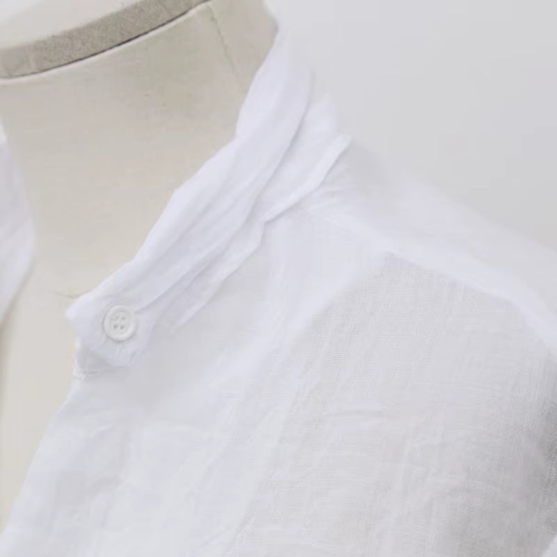 Chemisier Femme Womens Tops Fashion 2022 Summer Linen White Shirt Women Long Sleeve Blouse Korean Woman Clothes Roupas Femininas