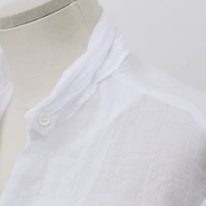 Chemisier Femme Womens Tops Fashion 2022 Summer Linen White Shirt Women Long Sleeve Blouse Korean Woman Clothes Roupas Femininas