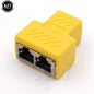 1 to 2 Ways Network LAN Cable Ethernet Female Cat6 RJ45 Splitter Connector Adapter UTP Cat7 5E Conector Switch Adapters Coupler