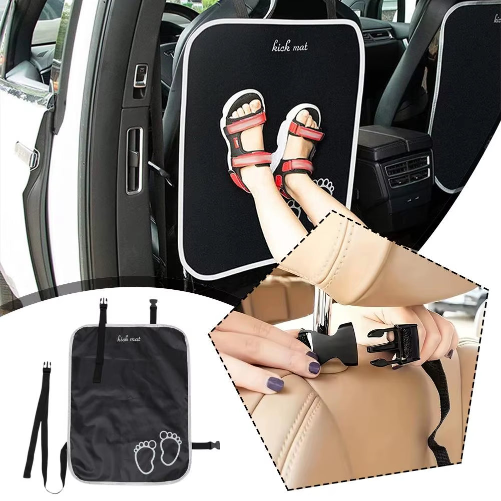 Car Seat Anti-Kick Pad Seat Protector Waterproof Baby Anti-Kick Mat Pad Front Seat Back Clean Car Interior Accessories