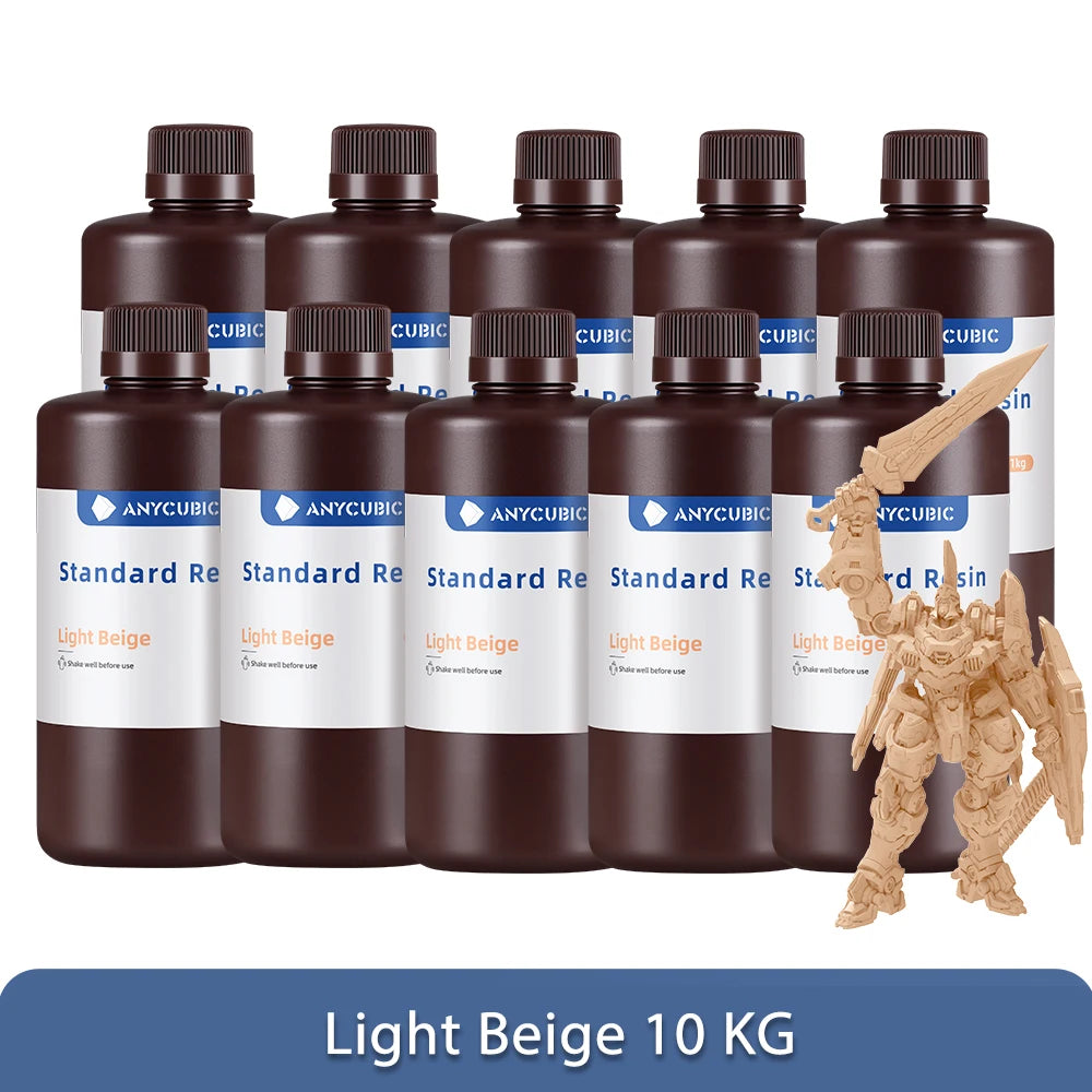 1Kg/10Kg Liquid Photopolymer Standard Resin 405Nm UV Resin for 3D Printer LCD Printing Resin Material for Photon Mono