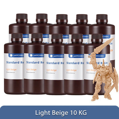 1Kg/10Kg Liquid Photopolymer Standard Resin 405Nm UV Resin for 3D Printer LCD Printing Resin Material for Photon Mono